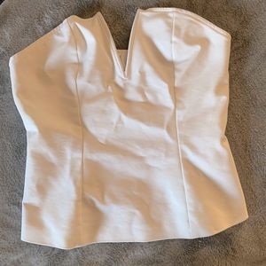 Forever 21 White V wire top